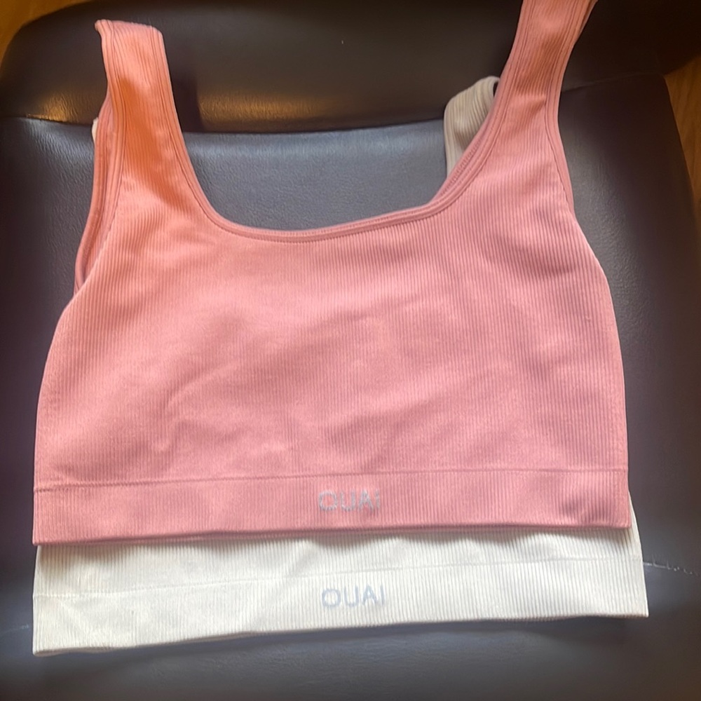 bundle of two set active box cut bras from the ouai collab